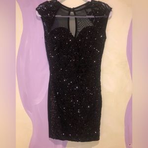 Cute black sparkly dress
